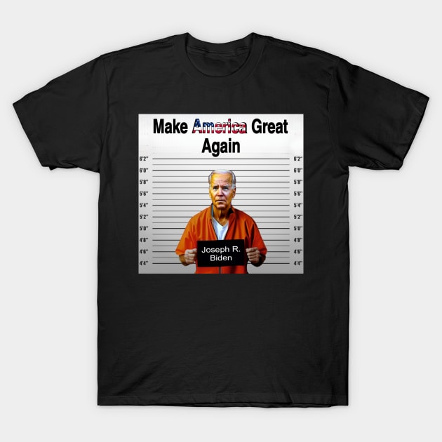 Maga Biden mugshot T-Shirt by Big Trumpin inc